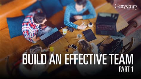 How To Build An Effective Team Part 1 Youtube