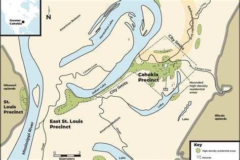 Cahokia Map Image Eurekalert Science News Releases