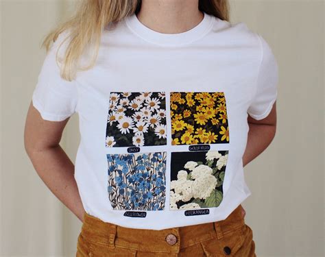 Wild Flowers T Shirt Libby Frame Illustration Online Store Powered