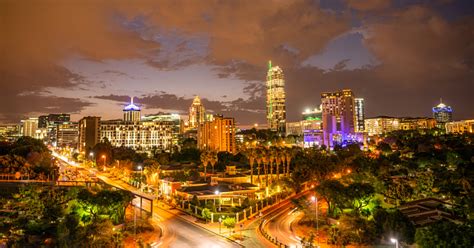 Sandton City At Night Stock Photo Download Image Now Istock