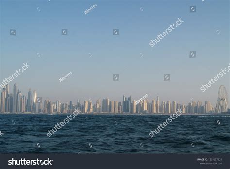 Panoramic Dubai Skyline Sea Stock Photo 1231057321 Shutterstock