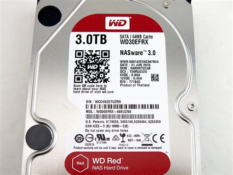 Western Digital Red Wd30efrx 3tb Nas Hard Drive Disk 5400 Rpm 35 Inch