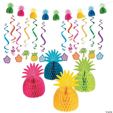 Bright Luau Decorating Kit 17 Pc Oriental Trading