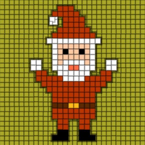 ¡crear obras maestras modernas de pixel art es más simple que nunca! Papa Noel gracioso pixelado | Descargar Vectores gratis