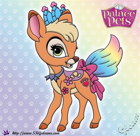 Make a coloring book with pets treasure for one click. Disney Princess Palace Pets Gleam Coloring Page | SKGaleana