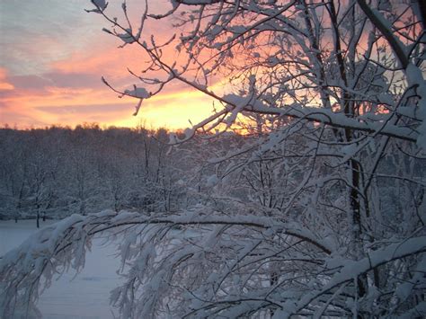Swac Girl Sunrise After The Snow Winter Wonderland In Shenandoah