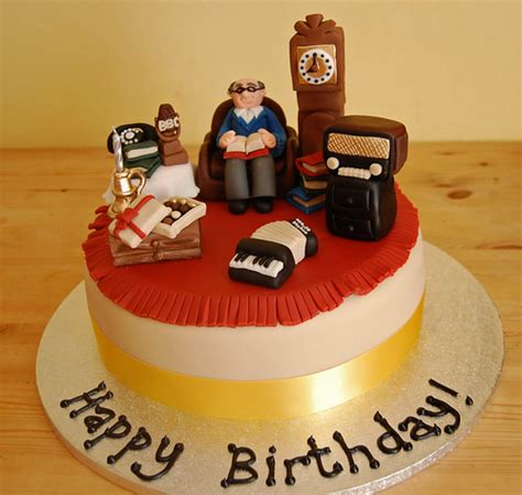 Boys birthday cakes, from young boys to men amazing designs, great tasting cake, by fun cakes. Nostalgic Old Man Cake - Beautiful Birthday Cakes