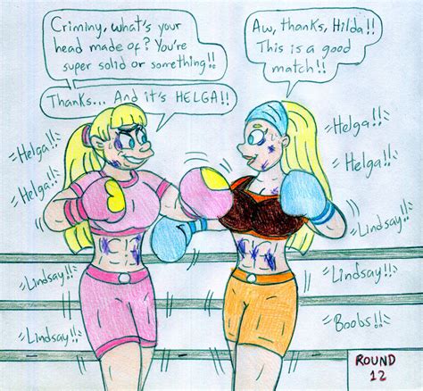 Boxing Helga Vs Lindsay By Jose Ramiro On Deviantart