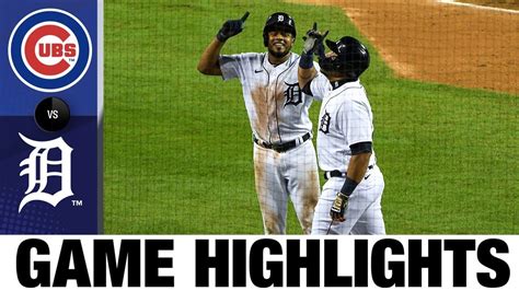 Tigers Five Run 6th Fuels 7 6 Win Cubs Tigers Game Highlights 826