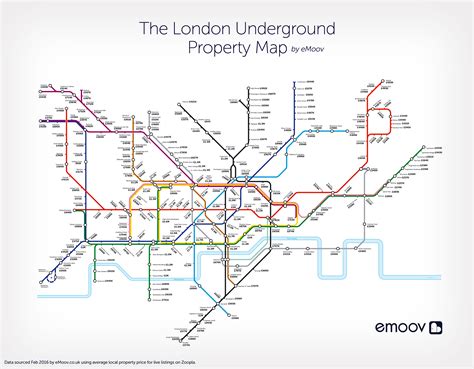 Tube Map Shows The Cost Of Average House At Every London Underground