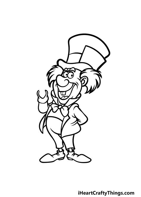 Mad Hatter Drawing Easy