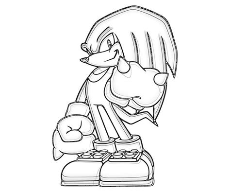 30 Knuckles Sonic Coloring Pages Azdriddarianna