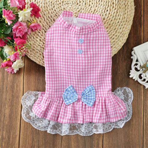 Dog Dress Clothes Extra Small Medium 100 Cotton Pet Apparel Princess