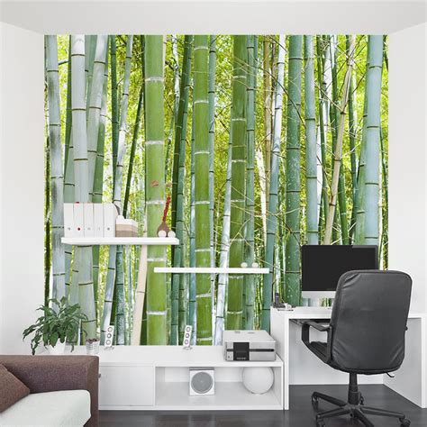 Thick Bamboo Forest Wall Mural Bamboo Forest Wallpaper