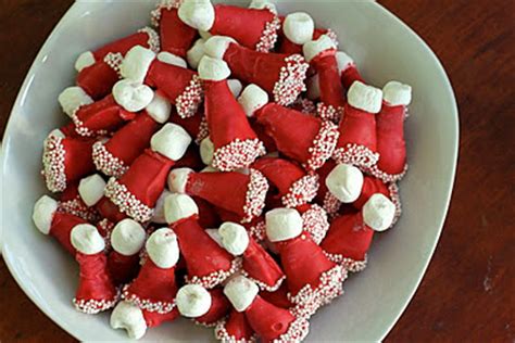 Share it with your friends and family. Juneberry Lane: Holiday Snack Mix (and Santa Hats out of ...