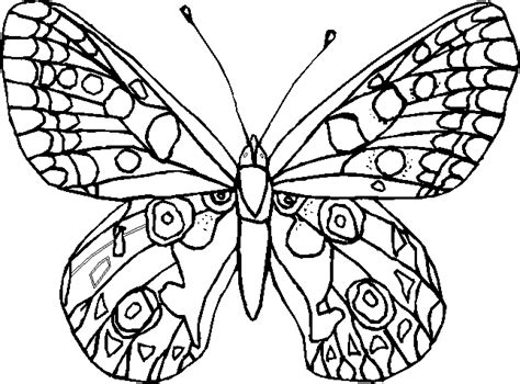 Pagine da colorare per bambini divertimento fantastico e un ottimo modo per mantenerli felici e occupati. Farfalle 6, Disegni per bambini da colorare