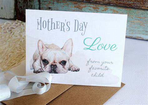 Mothers Day Card French Bulldog Mothers Day Card Frenchie Mother