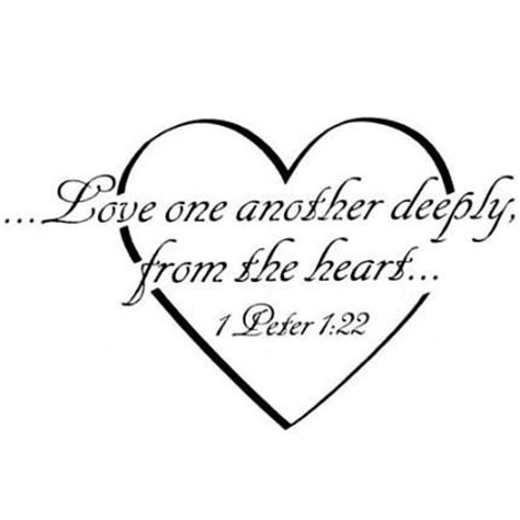 Love One Another Deeply Unmounted Rubber Stamp Heart Etsy