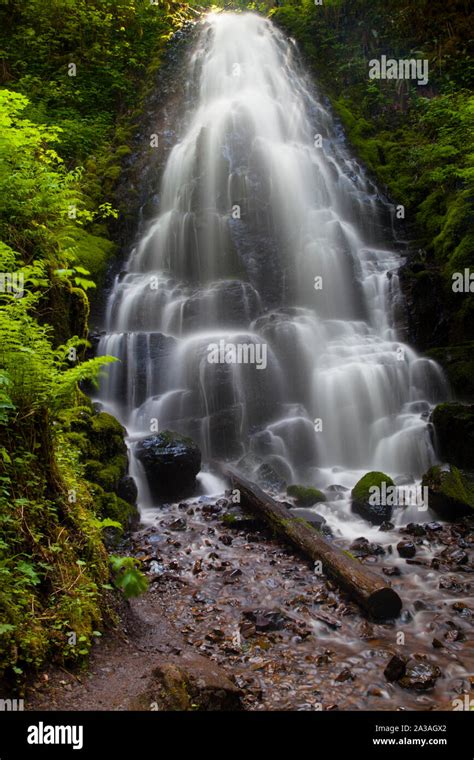 Fairy Falls Columbia River Gorge Oregon Usa Stock Photo Alamy