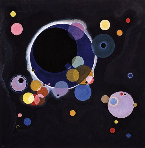 Several Circles Einige Kreise January February 1926 Oil On Canvas By