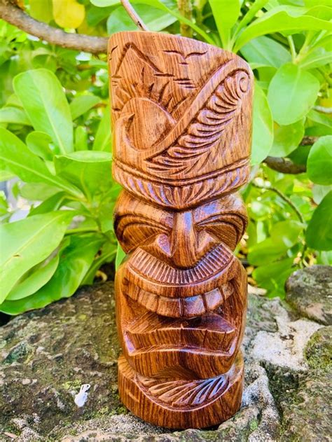 9 Sunset Tiki God Of Creation Hawaiian Tiki God Etsy Tiki Statues