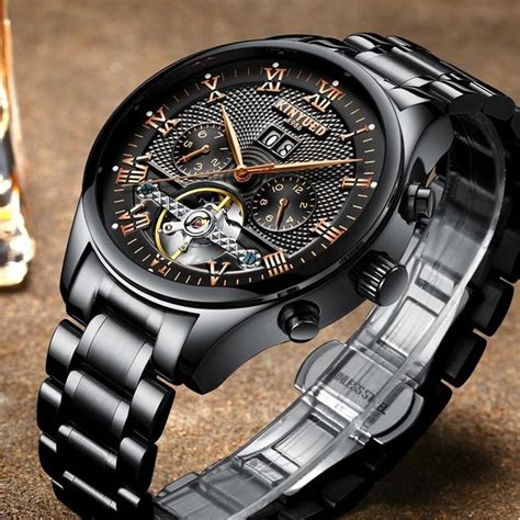 Kinyued Top Brand Mechanical Watch Luxury Men Business Stainless Steel