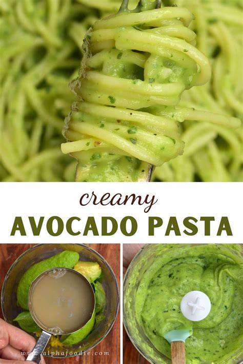Creamy Avocado Pasta Sauce Green Pasta Recipe Dairy Free Pasta