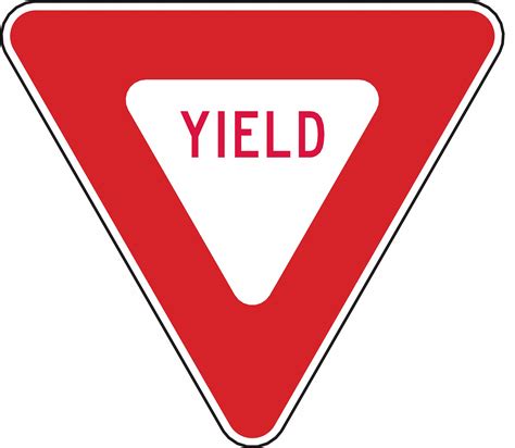 Lyle Yield Traffic Sign Sign Legend Yield Mutcd Code R1 2 24 In X 24