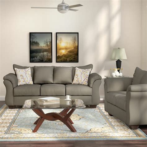 Andover Mills Chisolm 2 Piece Living Room Set And Reviews Wayfair