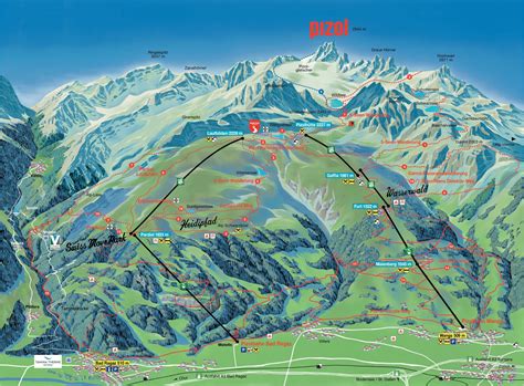 Bergfex Panoramic Map Pizol Map Pizol Alp Pizol