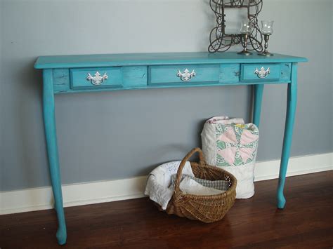 Our ever changing inventory allows us to meet your every need.consider us first! Queen Anne Sofa Table in Turquoise - Mar8/15 | Flipping furniture, My furniture, Furniture