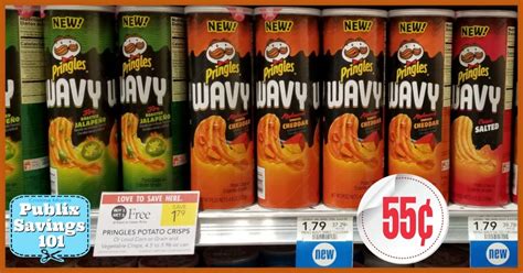 Pringles Wavy Only 55¢ Each Publix Savings 101 Free Printable
