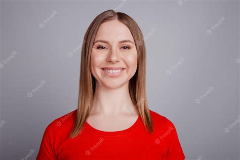 Premium Photo Photo Of Young Cheerful Girl Good Mood Toothy Smile