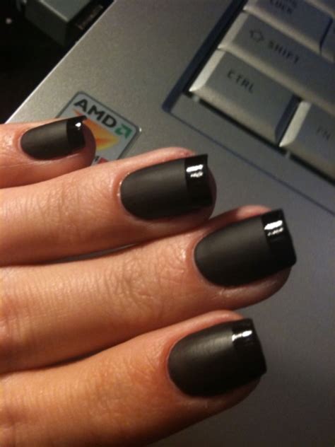 The Matte Nail Polish Trend Our Take And How To Rock It Black French