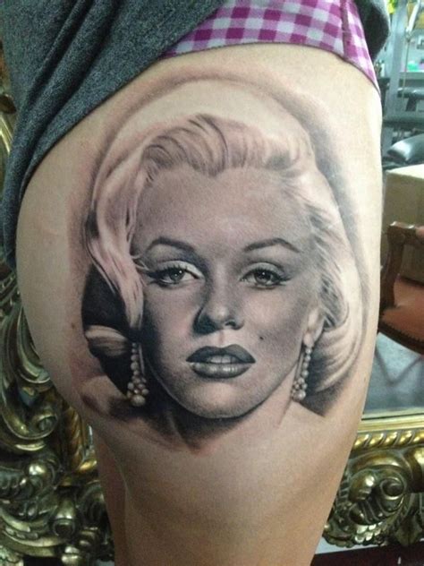 Tattoo By Teneile Napoli Marilyn Monroe Tattoo Portrait Tattoo