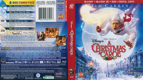 A Christmas Carol 3d Blu Ray Dvd Cover 2009