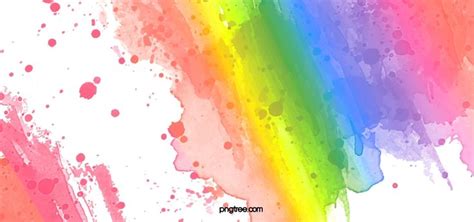 An Abstract Rainbow Background With Paint Splatters