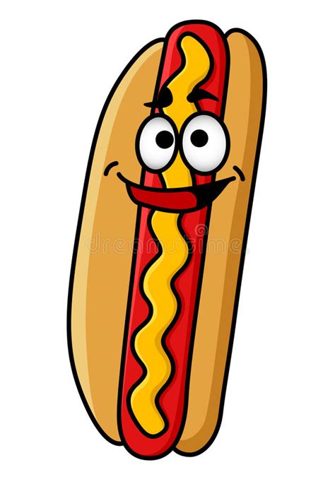 Funny Hot Dog Banner Stock Vector Illustration Of Star 27178242
