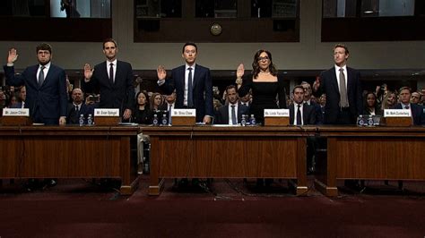Tech Ceos Grilled During Senate Hearing Good Morning America