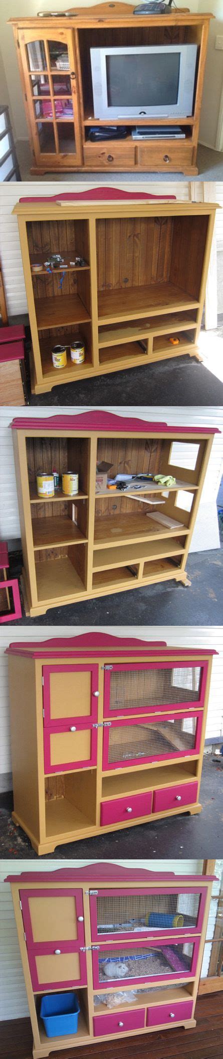 Diy rabbit hutch for our indoor rabbits! 10 DIY Rabbit Hutches From Upcycled Furniture | Home ...