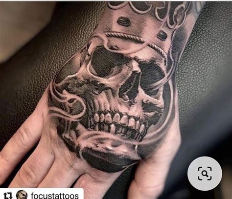 Skull Hand Tattoo Rose Hand Tattoo Hand Tats Skull Tattoos Forearm Tattoos New Tattoos