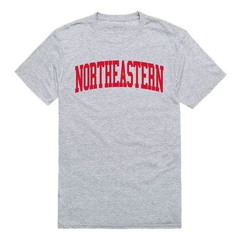 Northeastern University Game Day Tee T Shirt Heather Grey 6810 Seknovelty