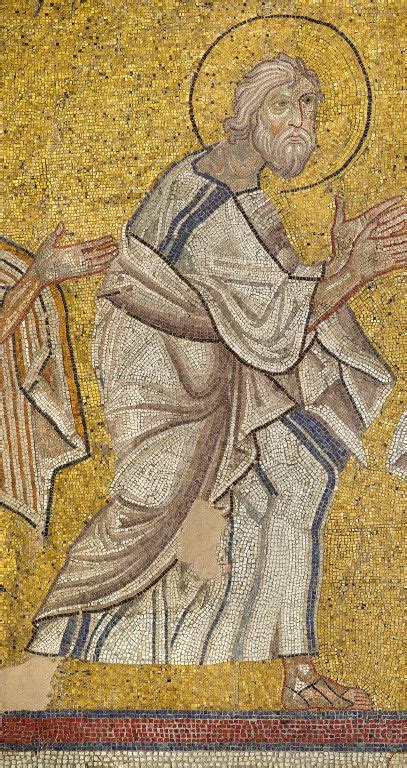 Byzantine Mosaic Of The Apostle Andrew Late 11thearly 12th Century