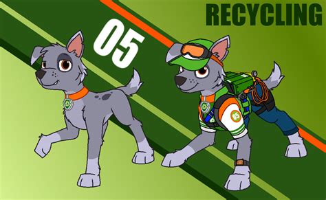 Paw Patrol Rocky Redesigned Outdated By Nobodyherewhatsoever On