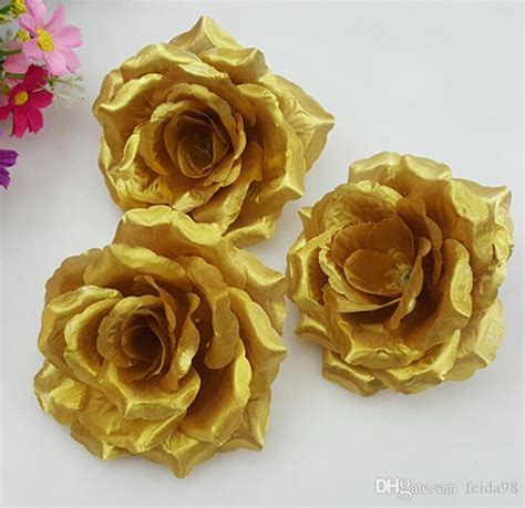If you have questions on your cash back, please contact us through www.rakuten.com. 2018 Gold Roses Artificial Silk Flower Heads 10cm ...