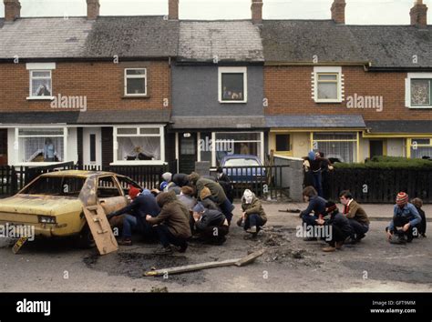 Belfast Troubles 1980s Northern Ireland High Resolution Stock