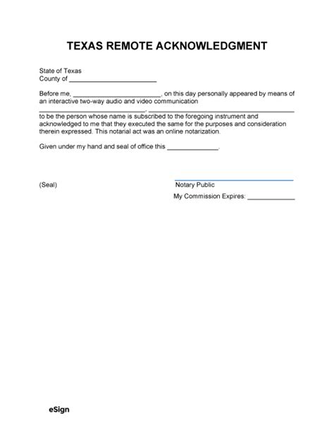 Notary Acknowledgement Statement Hot Sex Picture