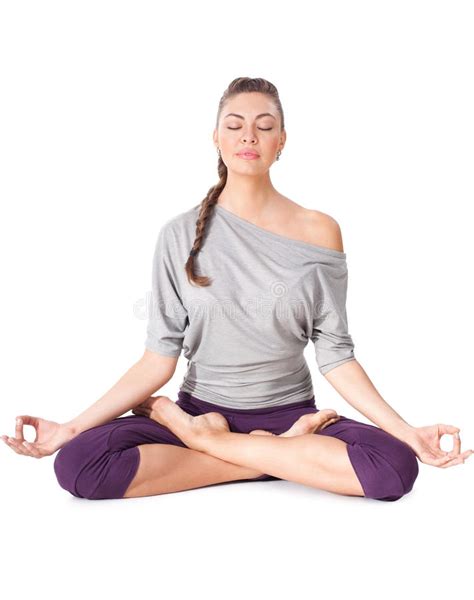 Find the perfect yoga lotus pose stock photos and editorial news pictures from getty images. Young Woman Doing Yoga Exercise Padmasana (Lotus Pose ...