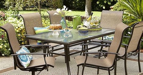 Find a wide selection of patio sets at great value on athome.com, and buy them at your local at take a seat however you want by choosing one of at home's stylish patio furniture collections, good. Sears: Garden Oasis Harrison 7-Piece Dining Set Only $269 ...