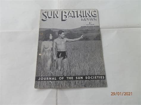 Vintage Royaume Uni Publi Naturiste Magazine Sunbathing Etsy France